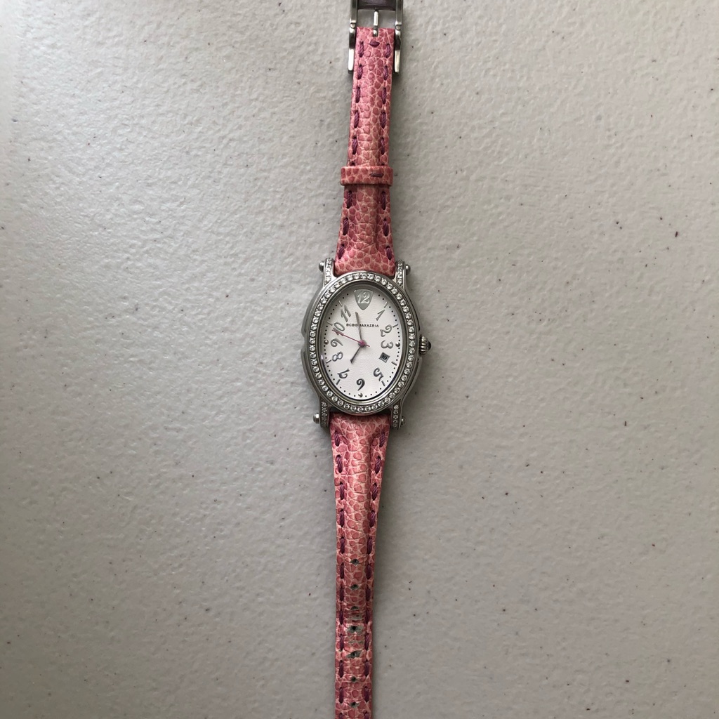 Bcbgmaxazria Pink And Silver Women's Watch